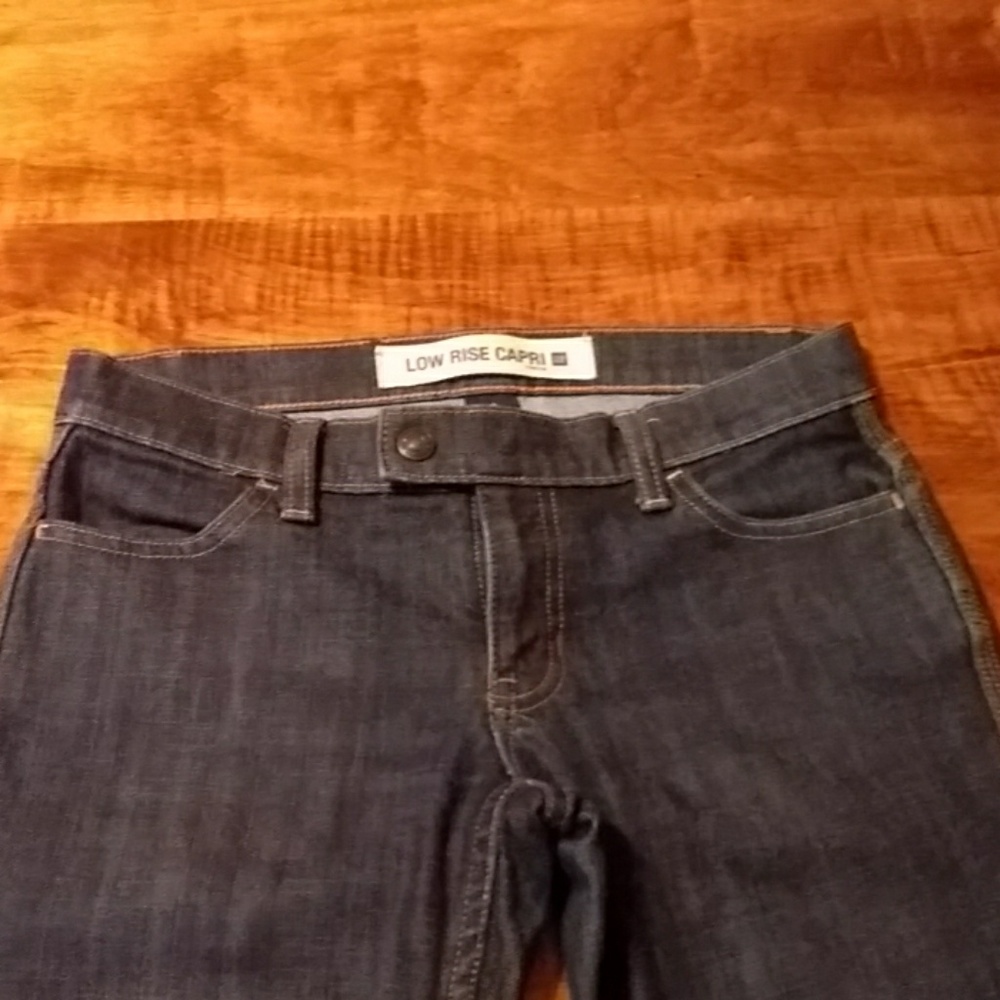 Side buckle GAP low rise capri jeans - Picture 3 of 5